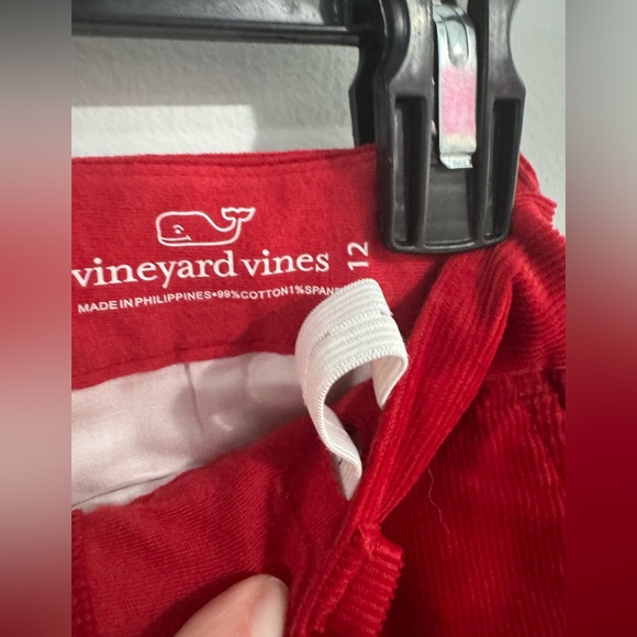 Vineyard Vines Boys Red Cord Pants Size 12 - Picture 3 of 3